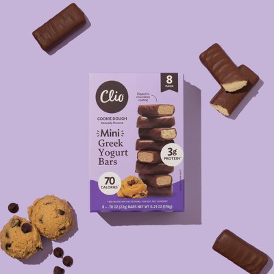 Clio Snacks Cookie Dough Greek Yogurt Mini-Bars - 6.21/8pk