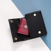 Wikineon Small Women's Leather Bifold Wallet - RFID Blocking Credit Card Holder with Zipper Coin Pocket, Organized Card Slots for Easy Access - 2 of 4