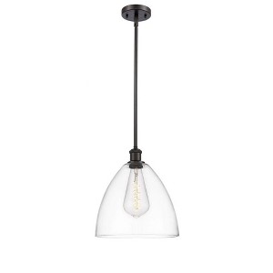 Bristol Glass - 1 Light Mini Pendant In Industrial Style-12.75 Inches Tall and 12 Inches Wide - 1 of 1