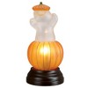 Old World Christmas 9.5 Inch Ghost Pumpkin Light Jack O Lantern Ghost Novelty Sculpture Lights - 2 of 3