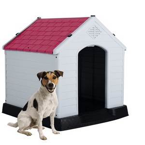 BestMassage Dog House Indoor & Outdoor Kennel with Weatherproof Puppy Shelter Pet Crate - 1 of 4