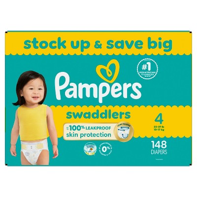 Pampers Swaddlers Soft Sensitive Skin Baby Diapers Size