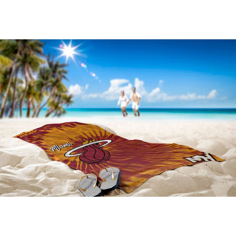 NBA Miami Heat Pyschedelic Beach Towel, 2 of 4