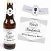 Big Dot of Happiness Parents to Grandparents - Pregnancy Announcement Decorations for Women and Men - 6 Beer Bottle Label Stickers and 1 Carrier - 3 of 4