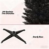 TopComfy Christmas Tree Stands Artificial Christmas Tree with Realistic Branches Christmas Interior Decor for Living Room, Black, 31.52"*7.49"*7.49" - 4 of 4