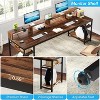 GDFStudio Kiera Industrial Office Desk with Storage Shelves - 4 of 4