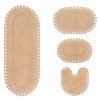 Hampton Crochet Collection Cotton Reversible Tufted Set of 4 Bath Rug Set - Home Weavers - 2 of 4