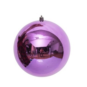 Season's Designs Christmas Tree 6" Fuschia Shiny Shatterproof Seamless O - 1 of 1