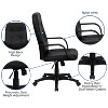 Flash Furniture Holly High Back Black Glove Vinyl Executive Swivel Office Chair with Arms - image 3 of 4