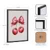 Kate & Laurel All Things Decor 12"x16" Gallery Coquette Preppy Girly Red Pink Bow Cherries Print by The Creative Bunch Studio Black - 3 of 4