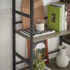 Acekool Triple Column 5-Tier Bookshelf, Tall Adjustable Display Shelves, Industrial Bookcase for Living Room, Bedroom, Office, Vintage Style - 3 of 4