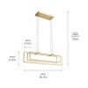 Elan Lighting Jestin 3 - Light Chandelier in  Champagne Gold - 3 of 4