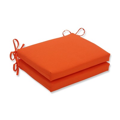 Outdoor 2-Piece Square Seat Cushion Set - Fresco Solid - Pillow Perfect