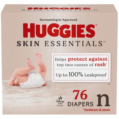 Huggies Skin Essentials Diapers - Newborn - 76ct