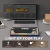 MaseiKar YZ75 75% Hot Swappable Wireless Gaming Mechanical Keyboard, RGB Backlights, BT5.0/2.4G/USB-C, Dye Sub PBT Keycaps(Gateron G Pro Brown, Black) - 4 of 4
