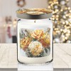 Courtside Market Golden Blush Collection ~ Vanilla Bliss 26oz Soy Candle Apothecary Jar with Decorative Tin Lid - 3 of 3
