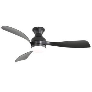 Sofucor 52-Inch Flush Mount Ceiling Fan With Light And Remote Reversible DC Motor For Bedroom Living Room Kitchen Indoor Outdoor - 1 of 4