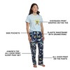 Spongebob Squarepants Rainbow All-Over Print Women's T-Shirt and Pajama Pants Sleepwear Set - 3 of 4