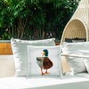 Stupell Industries Squawking Duck Portrait Outdoor Decorative Throw Pillow, 18 x 18 - 3 of 3