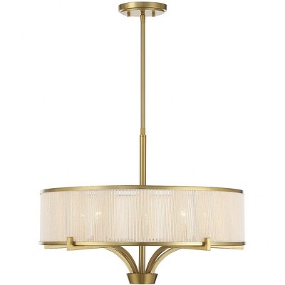 Savoy House Wynwood 5 - Light Chandelier in  Warm Brass