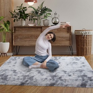 Luxury Shag Area Rugs for Living Room Bedroom Non-Slip Fluffy Soft Shaggy Rug Carpet Indoor Plush 8x10 Rug for Kids Play Room Nursery Home Dorm Decor - 1 of 4