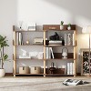TiramisuBest 4-Tier Multifunctional Black Bookshelf & Coffee Table, Creative Minimalist Storage Organizer for Living Room, Dining Room, Study - 2 of 4