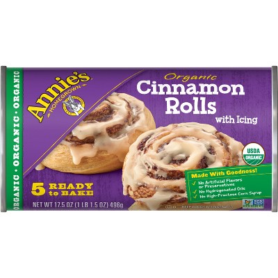 Annie's Organic Cinnamon Rolls With Icing - 17.5oz/5ct : Target