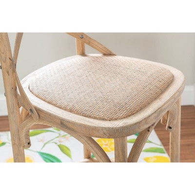Roxy Coastal Gray Wash Vintage-Style Barstool 30"