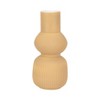 Sculptural Textured Ribbed Table Vase for Home Decor - Modern Tall Flower Vase Perfect for Console Table, Entryway, or Living Room Decor - 4 of 4