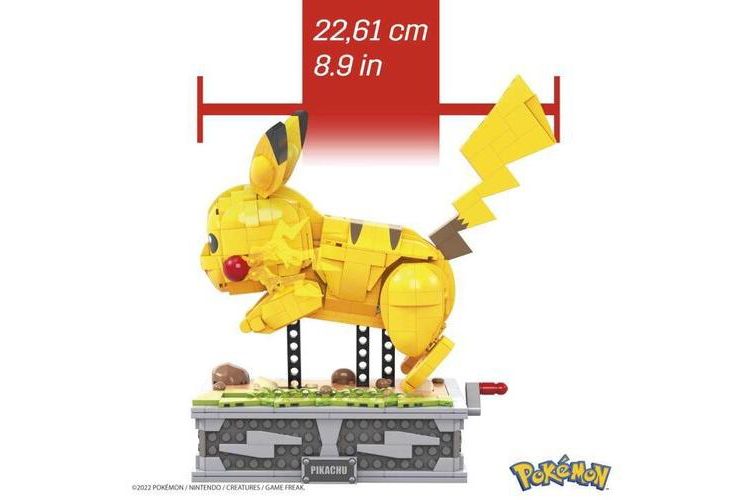 Mega Brands - MEGA Brands - Pokemon Motion Pikachu, 1092 Piece Building Toy Set, 3 of 6