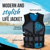 O'Brien Men's Neoprene Blend Recon Life Jacket with Split Back Shoulder Panel, Attachment Ring, Belt, and BioLite Inner, Extra Large, Blue - 2 of 4