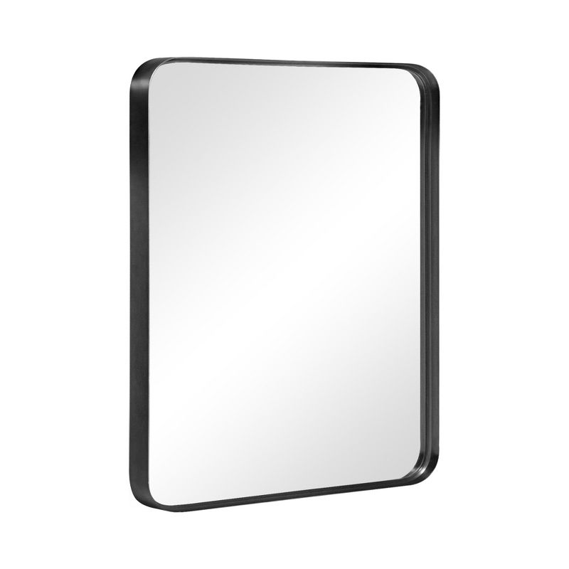 Neutypechic Wall Mounted Mirror Rectangle Metal Framed Bathroom Vanity Mirror, 1 of 9