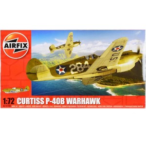 Level 1 Model Kit Curtiss P-40B Warhawk Fighter-Bomber Aircraft 1/72 Plastic Model Kit by Airfix - 1 of 3