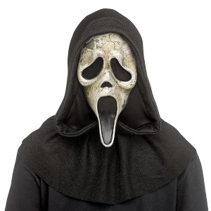 Fun World Scream Ghost Face Aged Deluxe Adult Costume Mask - 1 of 4