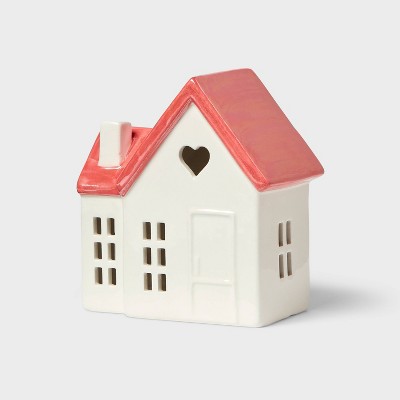 Valentine's Day Ceramic House Figurine - Spritz™