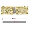 Elerevyo Women's Sequins Decor Metal Interlocking Buckles Elastic Waist Belt 2 Pcs - 3 of 4