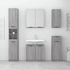 CLIHOME Modern 2 Doors Wall-Mounted Bathroom Mirror Cabinet Engineered Wood Medium Mirror - 2 of 4