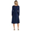 24seven Comfort Apparel Maternity Fit N Flare Pocket Dress - 3 of 4