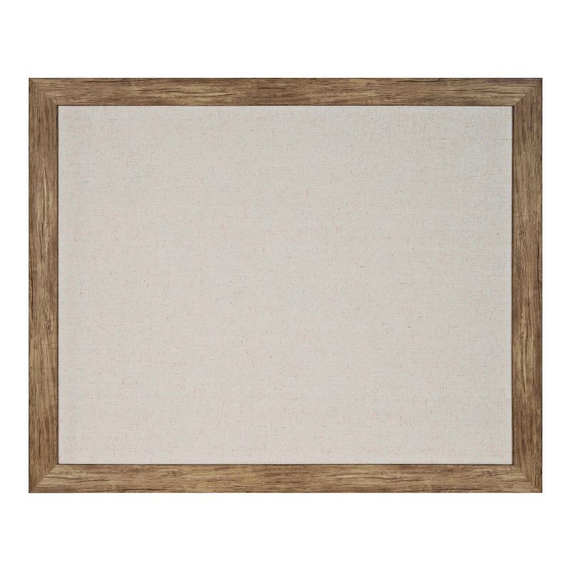 18&#34; x 27&#34; Beatrice Pinboard Rustic Brown - DesignOvation: Framed Linen Fabric Bulletin Board, Wall-Mounted Memo Organizer, 3 of 7