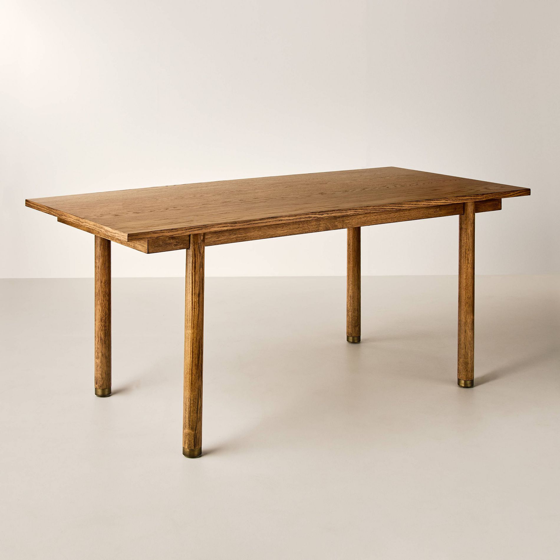 Dowel Leg Wooden Dining Table Brown - Hearth & Hand™ with Magnolia