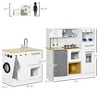 Yinvani Kids Wooden Kitchen Playset, Imaginative Toy Pretend Restaurant, Ages 3-6, White - 3 of 4