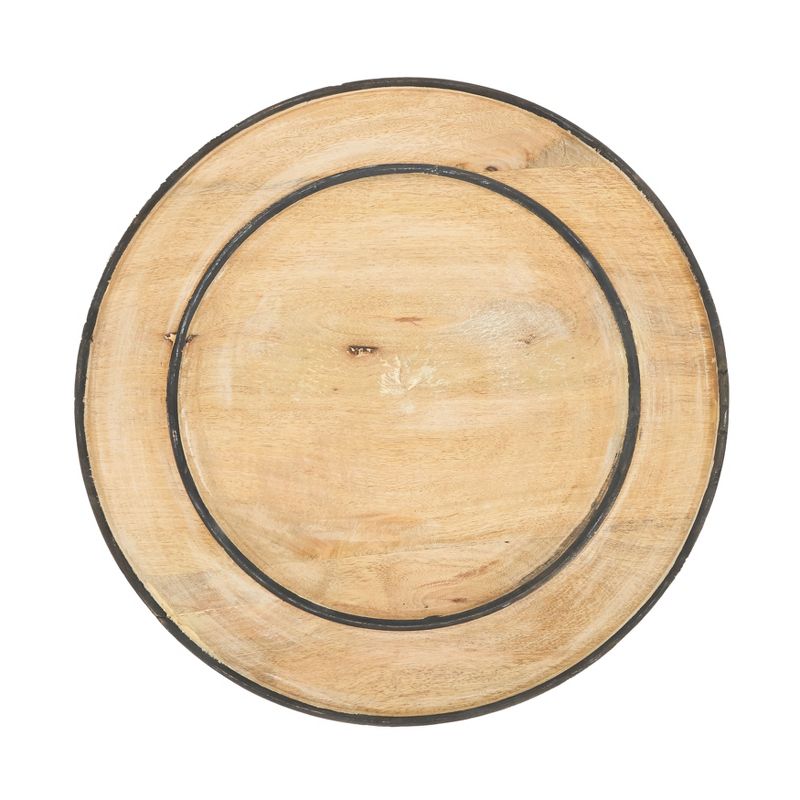 Saro Lifestyle Wooden Charger, 13" Ø Round, Natural (Set of 4), 1 of 5