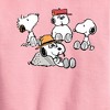 Boys' - Peanuts - Snoopy Siblings Graphic Long Sleeve Fleece Sweatshirt - 2 of 4