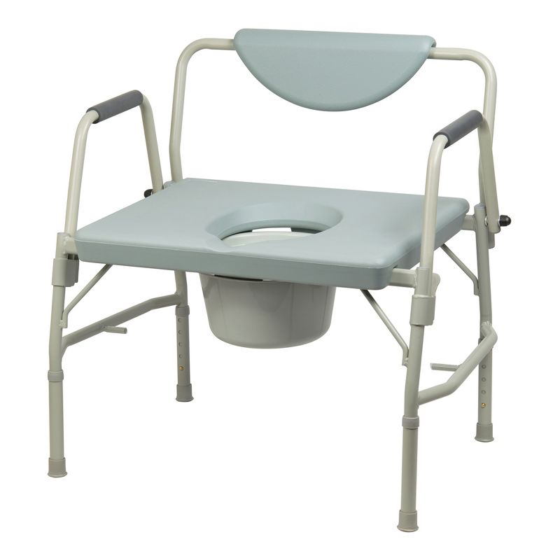 McKesson Bariatric Commode Chair Portable Toilet, 1 Count, 3 of 8