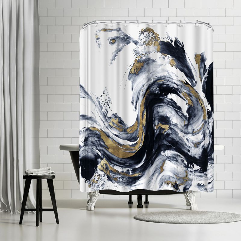 Americanflat 71" x 74" Shower Curtain Style 3 by PI Creative Art - Available in Variety of Styles, 1 of 7