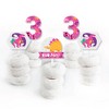 Big Dot of Happiness 3rd Birthday Roar Dinosaur Girl - Dessert Cupcake Toppers - Three Rex Dino Third Birthday Party Clear Treat Picks - Set of 24 - 2 of 4