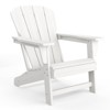 Outdoor Adirondack Chairs, HDPE Plastic Patio Chairs for All Weather, Weather-Resistant Fire Pit Chair with Wide Armrests & Slatted Back - 2 of 4