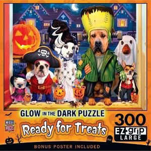 MasterPieces 300 Piece EZ Grip Halloween Puzzle - Ready for Treats - 18"x24" - 1 of 4