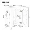20" Bathroom Vanity With Sink, Freestanding Bathroom Vanity Ceramic Sink Combo Set Storage Cabinet With Adjustable Shelves And Faucet Mount Hole - 4 of 4