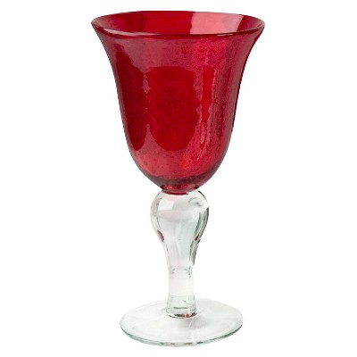 red goblets glassware